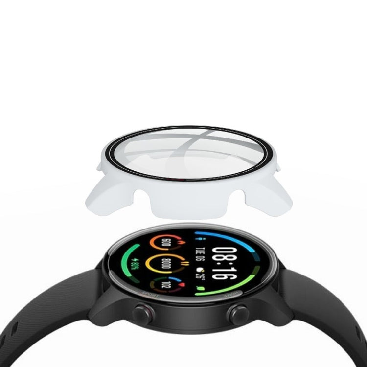 Vildt Fint Xiaomi Mi Watch Color Silikone og Glas Cover - Hvid#serie_2