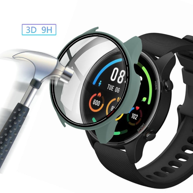 Vildt Fint Xiaomi Mi Watch Color Silikone og Glas Cover - Grøn#serie_5