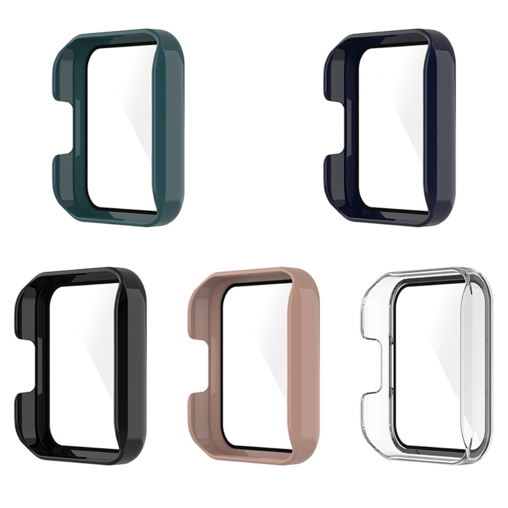 Super Fed Xiaomi Redmi Watch 2 Cover med Skærmbeskytter i Plastik og Hærdet Glas - Gennemsigtig#serie_1
