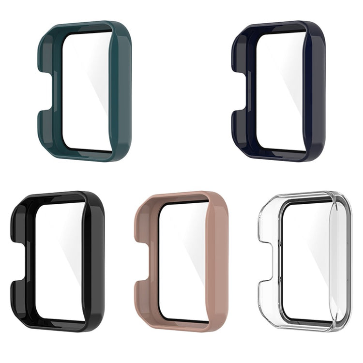 Super Fed Xiaomi Redmi Watch 2 Cover med Skærmbeskytter i Plastik og Hærdet Glas - Pink#serie_5