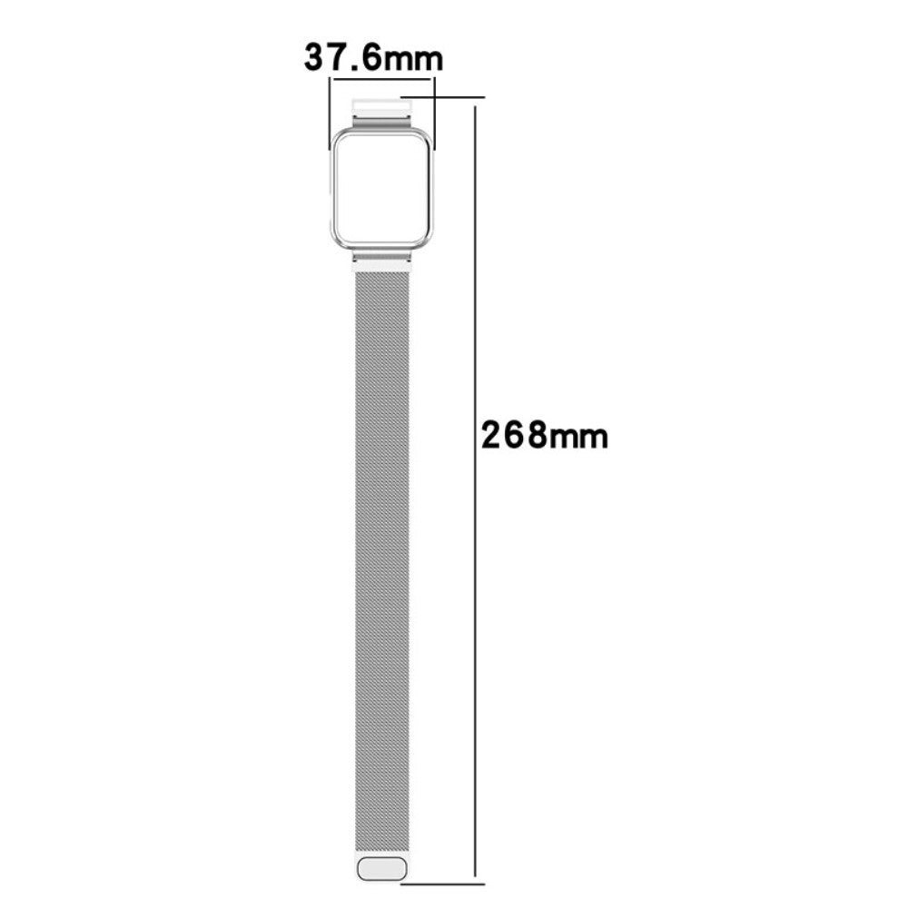 Solid Xiaomi Redmi Watch 2 Metal Rem - Blå#serie_3