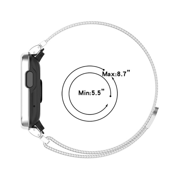 Vildt smuk Xiaomi Redmi Watch 2 Metal Rem - Sort#serie_018