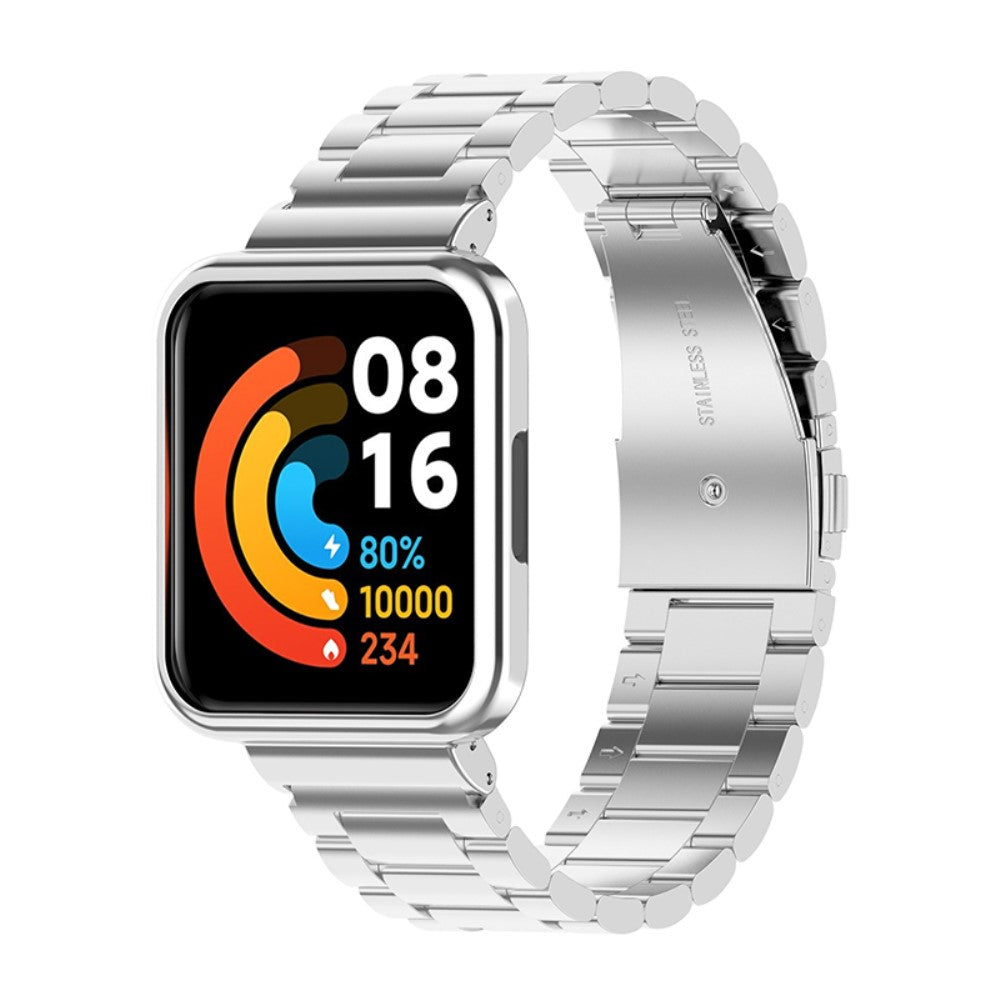 Rigtigt pænt Xiaomi Redmi Watch 2 Lite Metal Rem - Sølv#serie_010