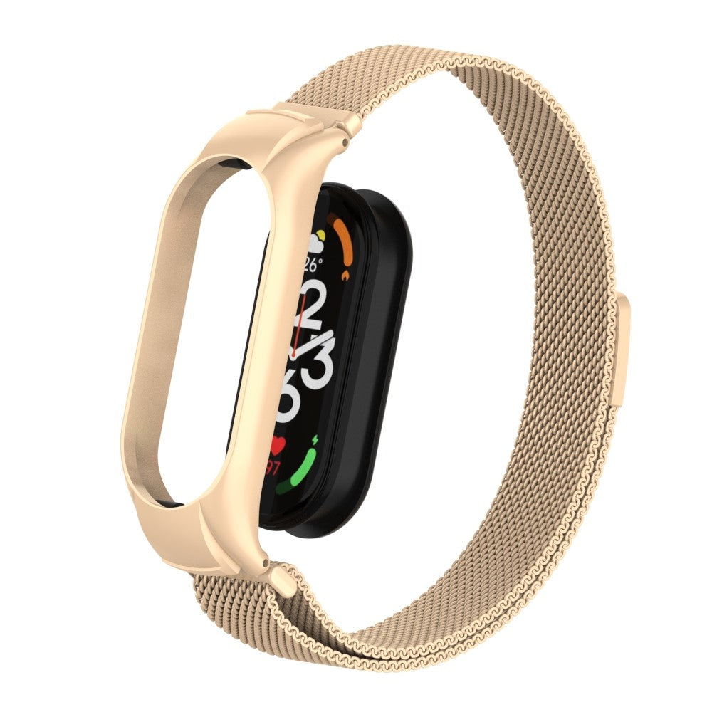 Mega holdbart Xiaomi Mi Band 7 Metal Rem - Guld#serie_12