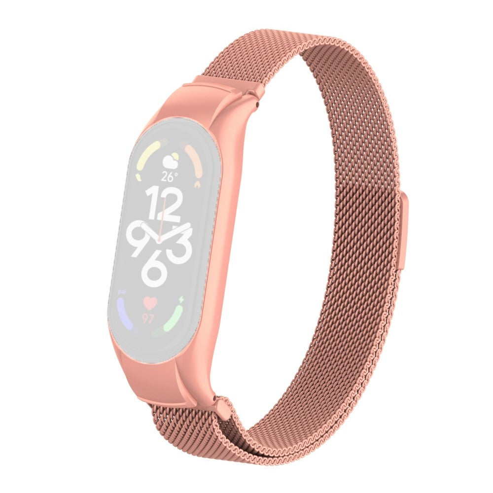 Mega holdbart Xiaomi Mi Band 7 Metal Rem - Pink#serie_13