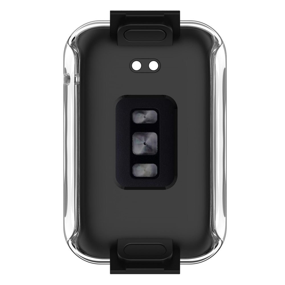 Vildt Fed Xiaomi Mi Band 7 Pro Cover med Skærmbeskytter i Plastik og Hærdet Glas - Gennemsigtig#serie_2