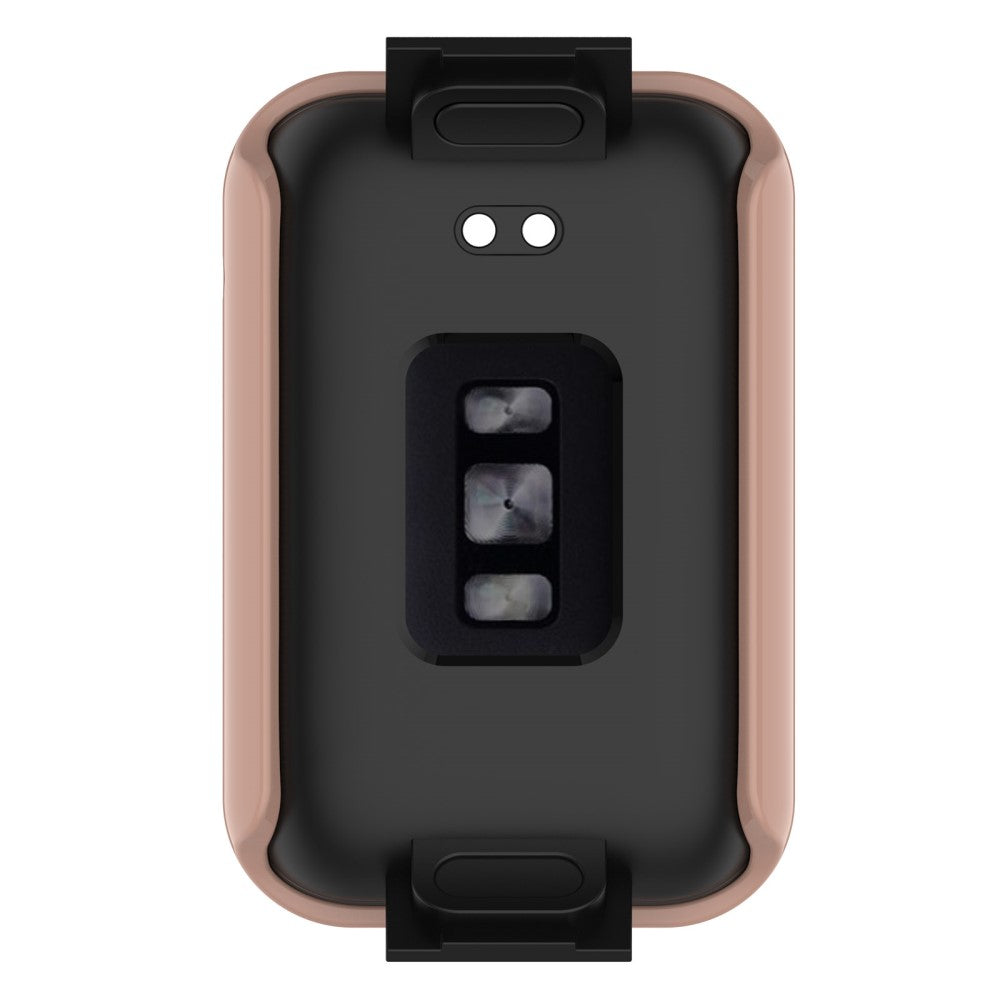 Vildt Fed Xiaomi Mi Band 7 Pro Cover med Skærmbeskytter i Plastik og Hærdet Glas - Pink#serie_3