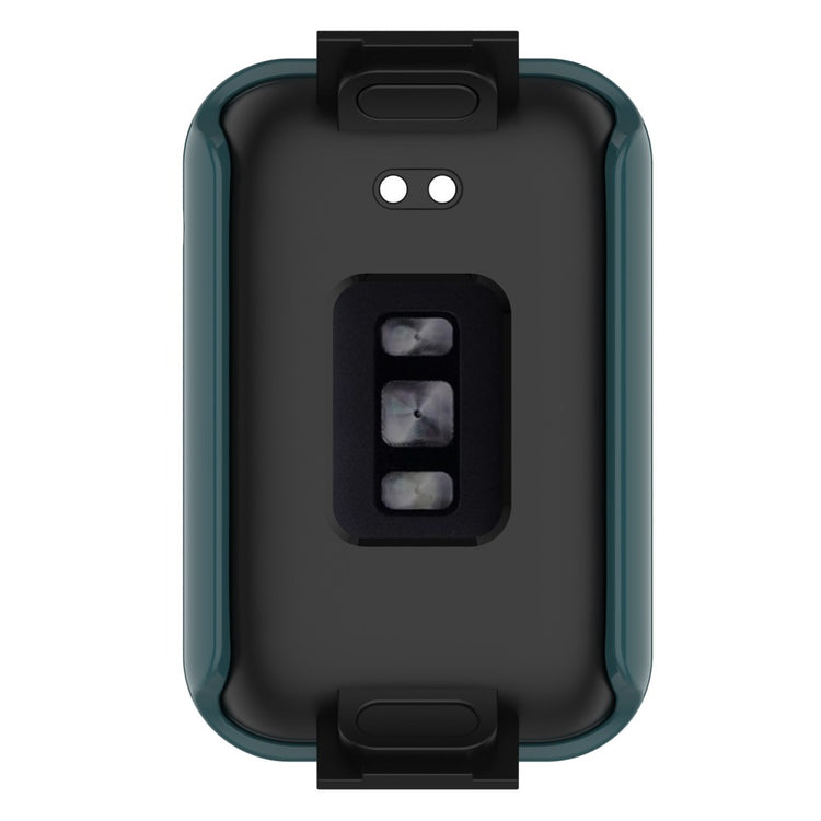 Vildt Fed Xiaomi Mi Band 7 Pro Cover med Skærmbeskytter i Plastik og Hærdet Glas - Grøn#serie_5