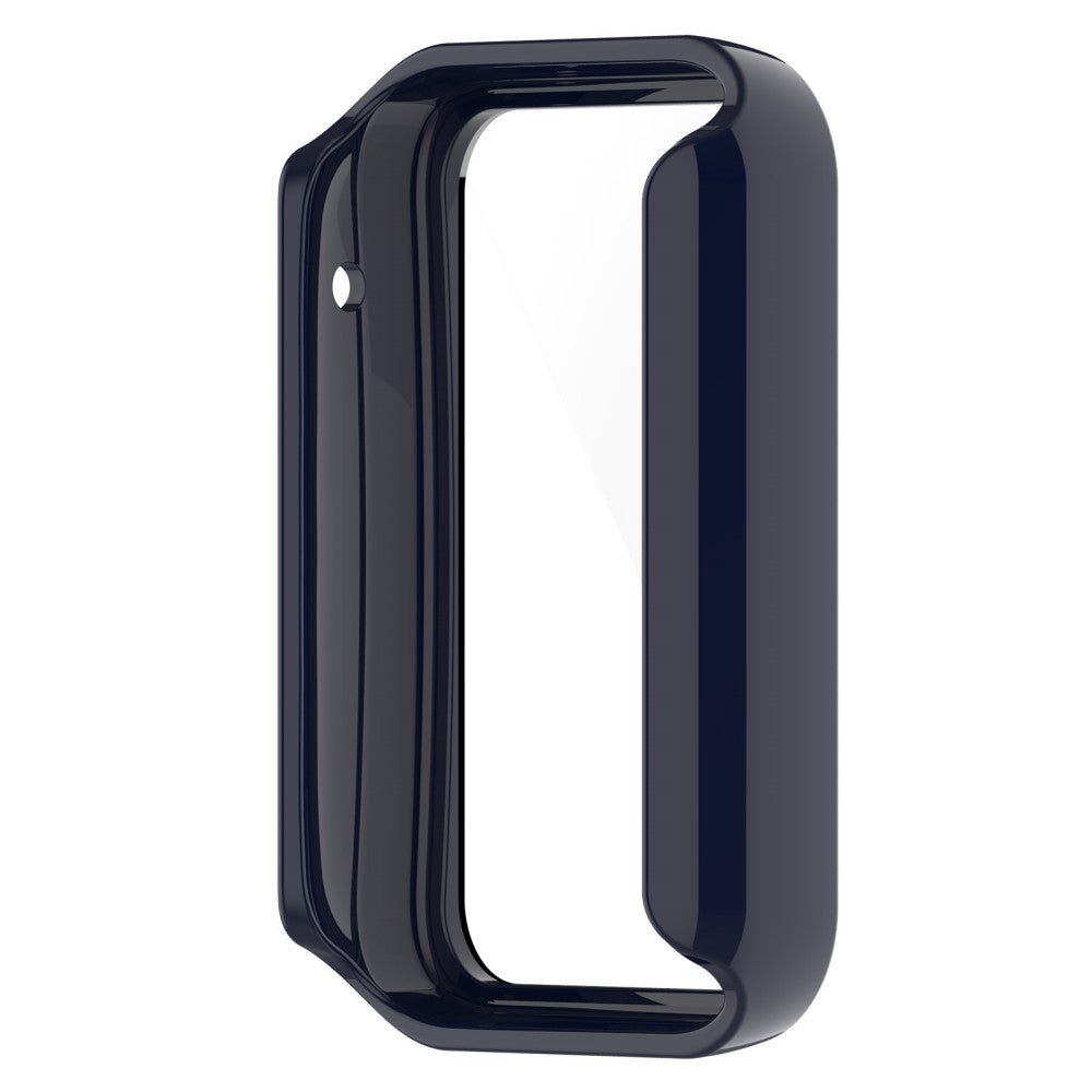 Vildt Fed Xiaomi Mi Band 7 Pro Cover med Skærmbeskytter i Plastik og Hærdet Glas - Blå#serie_6