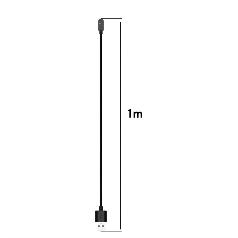 100cm Xiaomi Mi Band 7 Pro    USB Opladningskabel - Sort#serie_9