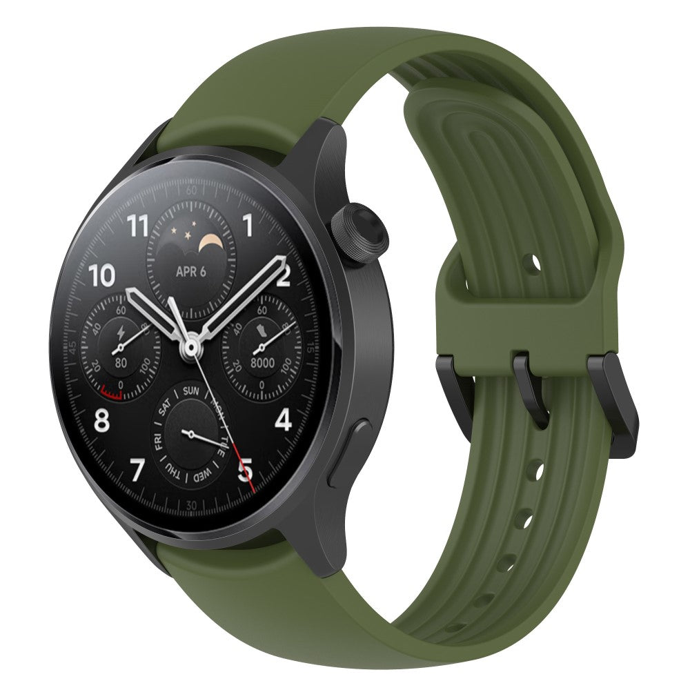 Komfortabel Xiaomi Watch S1 Pro Silikone Rem - Grøn#serie_6