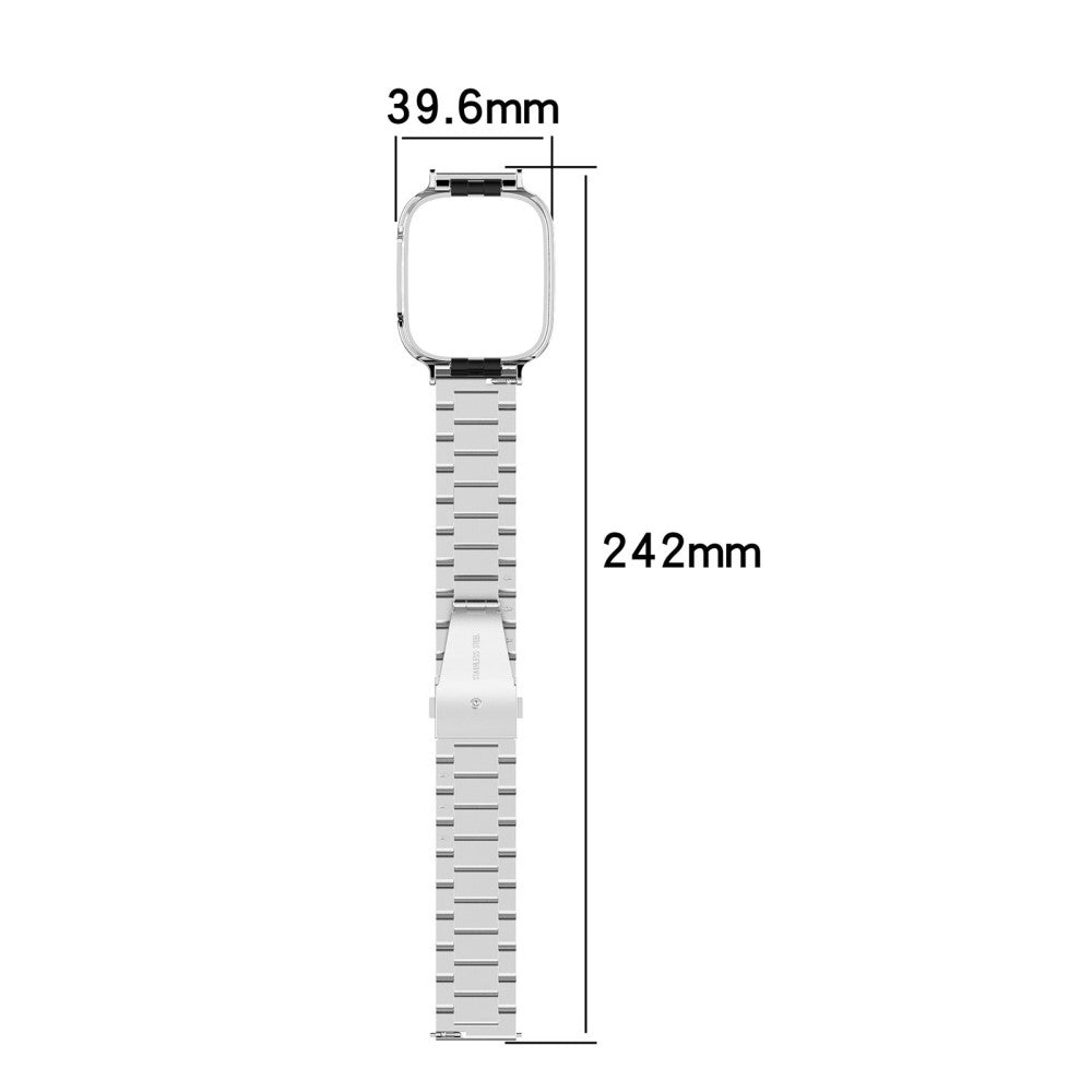 Metal Universal Rem passer til Xiaomi Redmi Watch 3 / Xiaomi Mi Watch Lite 3 - Sølv#serie_3