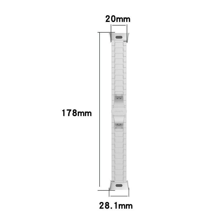 Metal Universal Rem passer til Xiaomi Redmi Watch 3 / Xiaomi Mi Watch Lite 3 - Sølv#serie_5