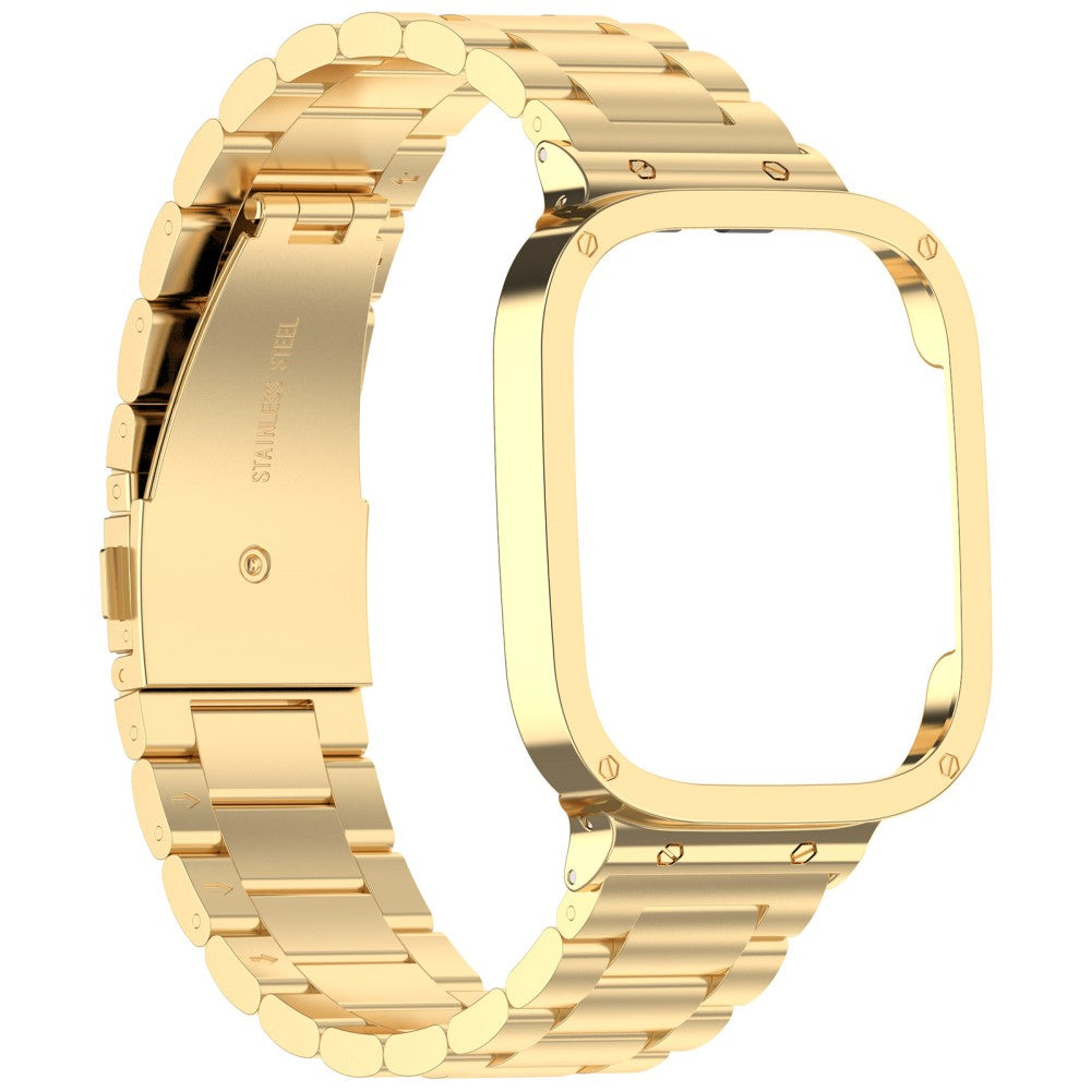 Metal Universal Rem passer til Xiaomi Redmi Watch 3 / Xiaomi Mi Watch Lite 3 - Guld#serie_1