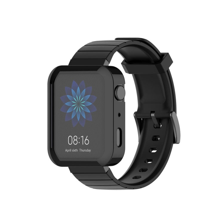 Rigtigt kønt Xiaomi Mi Watch Silikone Rem - Sort#serie_1