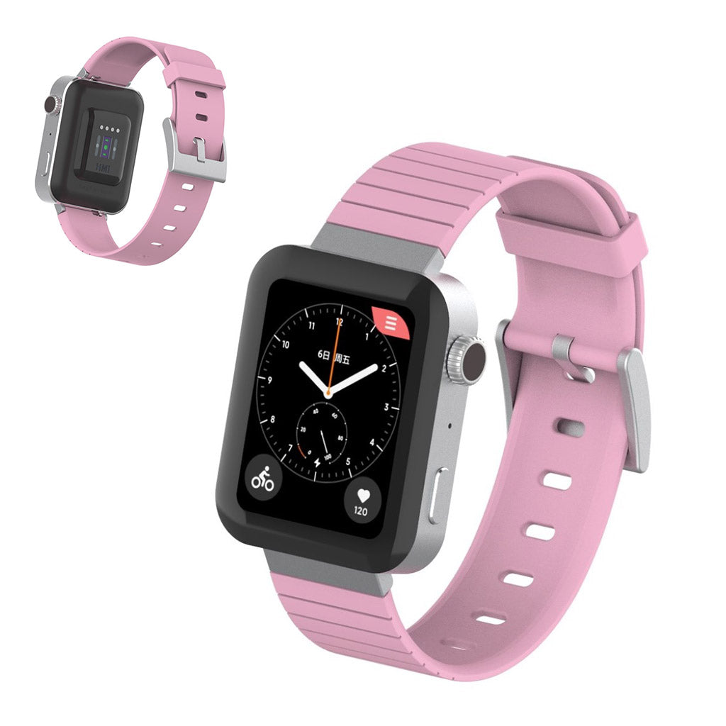 Stilfuld Xiaomi Mi Watch Premium Edition Silikone Rem - Pink#serie_5