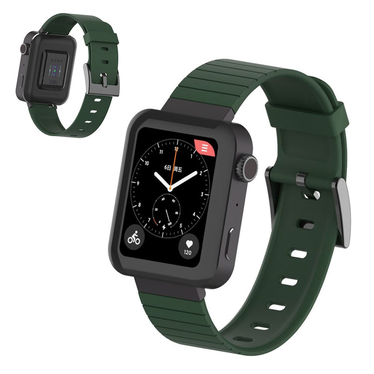 Stilfuld Xiaomi Mi Watch Premium Edition Silikone Rem - Grøn#serie_7