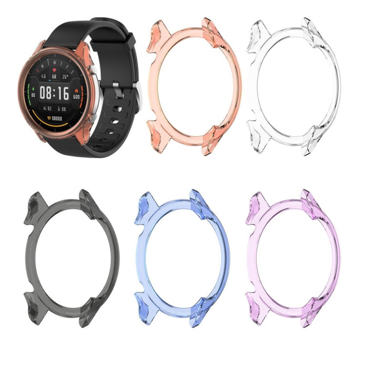 Xiaomi Watch Color Gennemsigtig Silikone Bumper  - Blå#serie_4