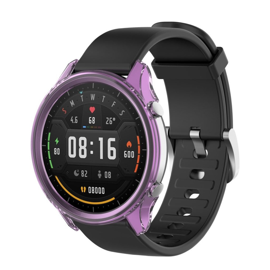 Xiaomi Watch Color Gennemsigtig Silikone Bumper  - Lilla#serie_5