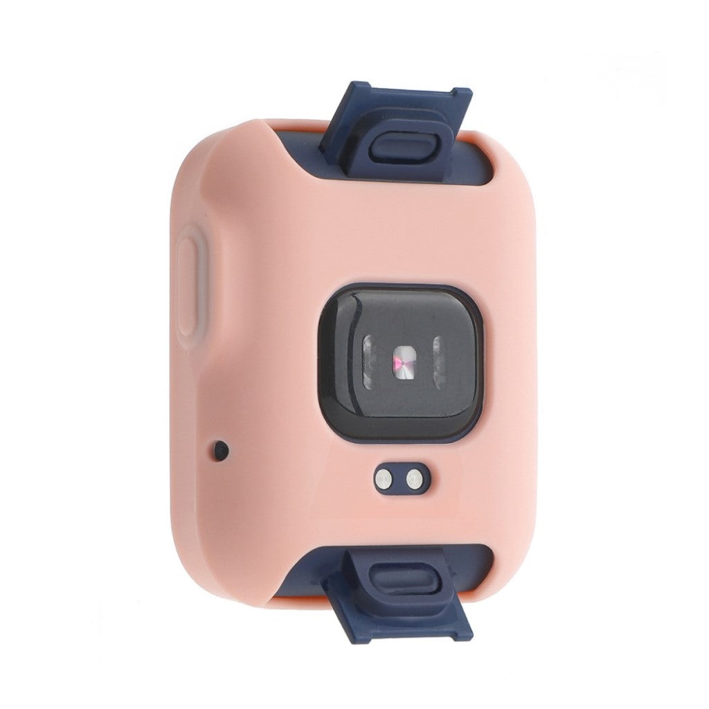 Rigtigt Godt Xiaomi Redmi Watch Cover med Skærmbeskytter i Silikone - Pink#serie_1