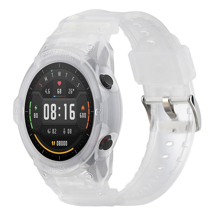 Vildt kønt Xiaomi Mi Watch Color Sports Silikone Urrem - Gennemsigtig#serie_4