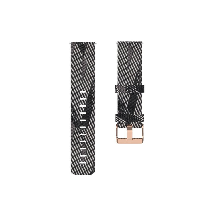 Helt vildt rart Fitbit Versa 2 / Fitbit Blaze Nylon Rem - Sort#serie_2