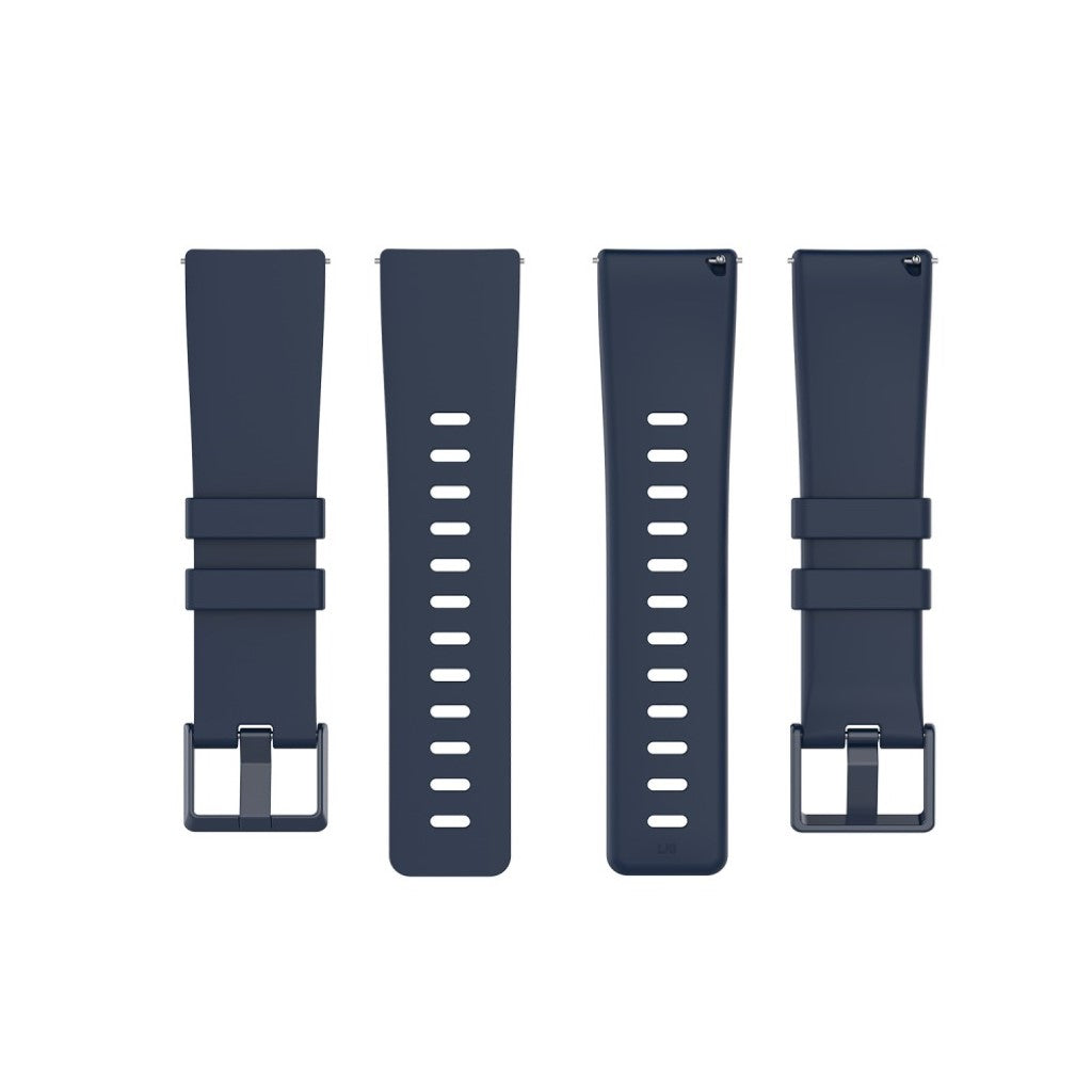 Stilfuld Fitbit Versa 2 / Fitbit Versa Lite Silikone Rem - Størrelse: L - Sort#serie_11
