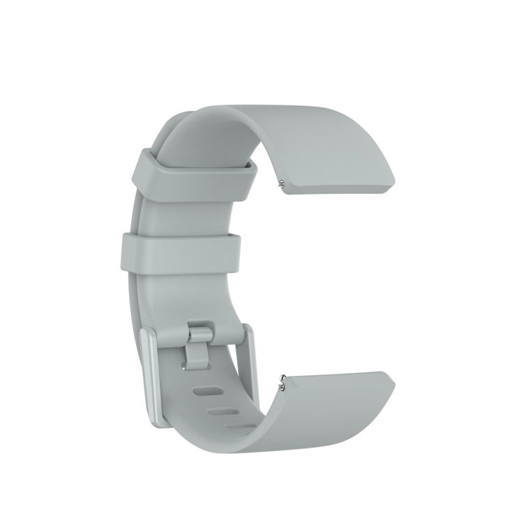 Vildt sejt Fitbit Versa 2 / Fitbit Versa Lite Silikone Rem - Størrelse: S - Sølv#serie_3