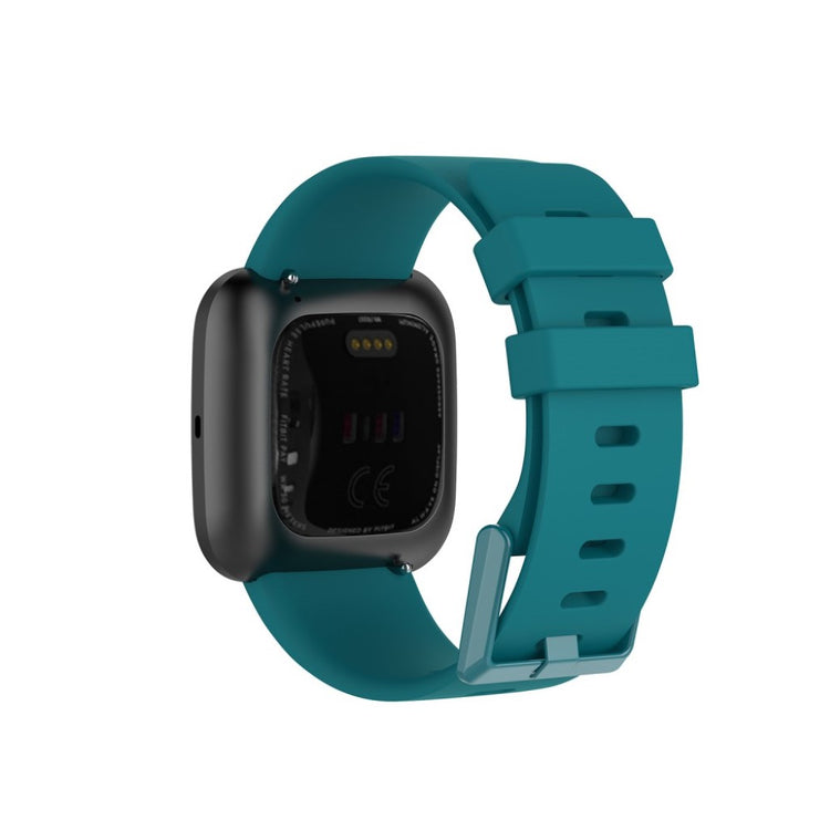 Vildt sejt Fitbit Versa 2 / Fitbit Versa Lite Silikone Rem - Størrelse: S - Grøn#serie_8