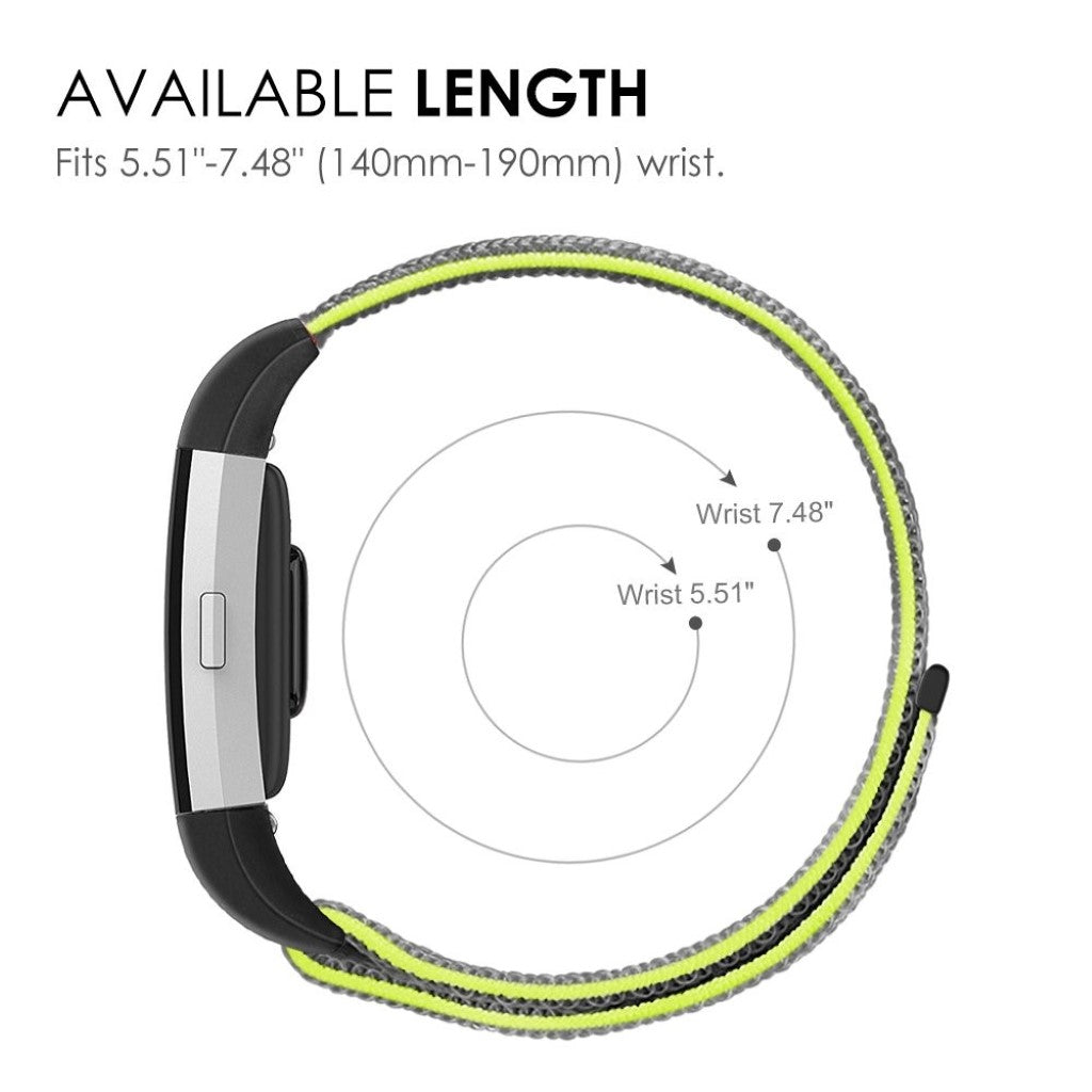 Vildt godt Fitbit Charge 2 Nylon Rem - Grøn#serie_6