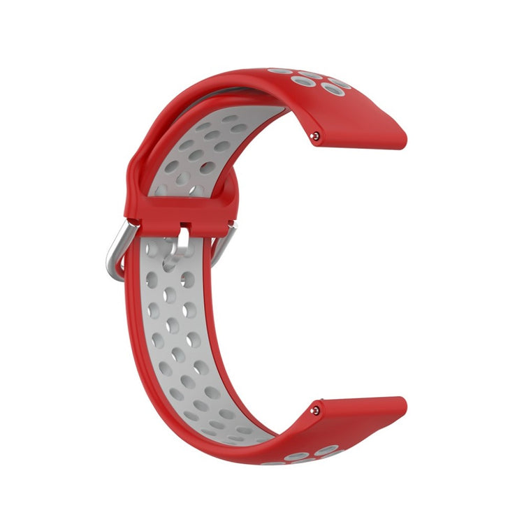 Meget nydelig Universal Fitbit Silikone Rem - Rød#serie_10