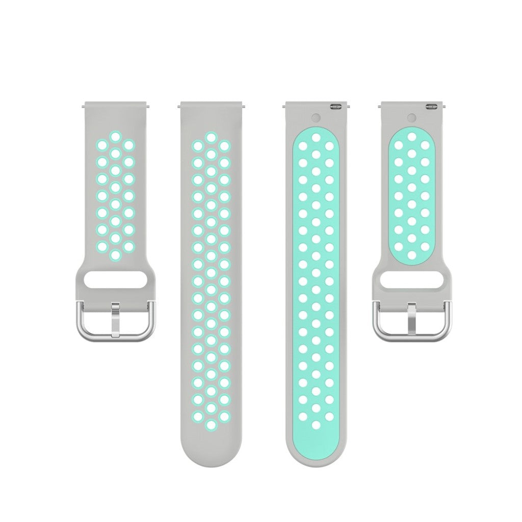 Meget nydelig Universal Fitbit Silikone Rem - Sølv#serie_11