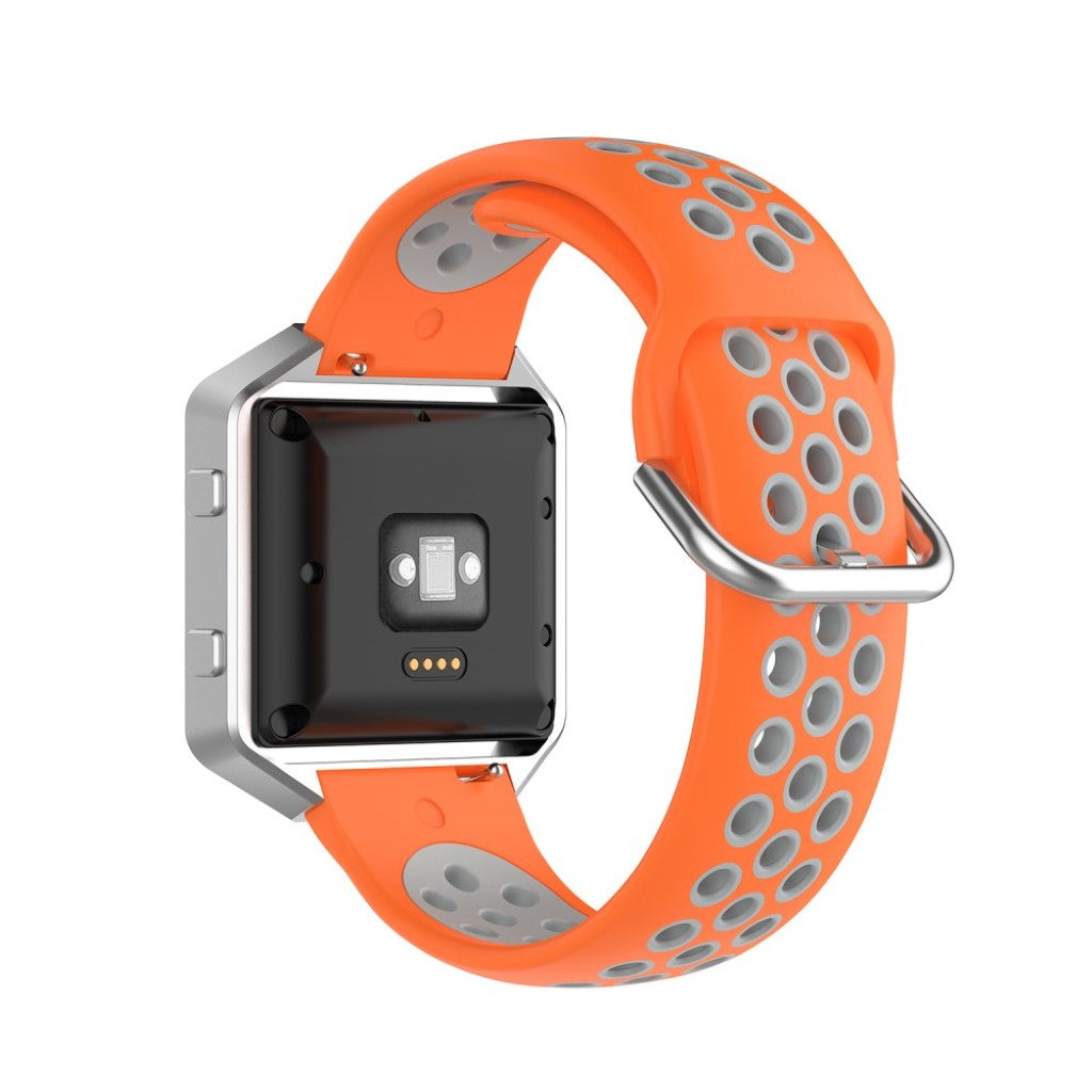 Meget nydelig Universal Fitbit Silikone Rem - Orange#serie_3