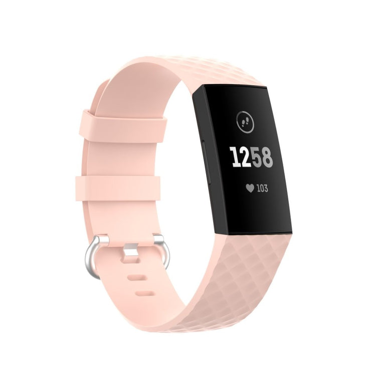 Alle tiders Fitbit Charge 3 / Fitbit Charge 4 Silikone Rem - Pink#serie_10