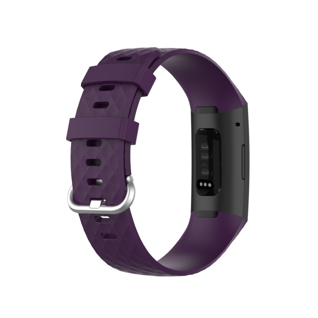 Alle tiders Fitbit Charge 3 / Fitbit Charge 4 Silikone Rem - Lilla#serie_14