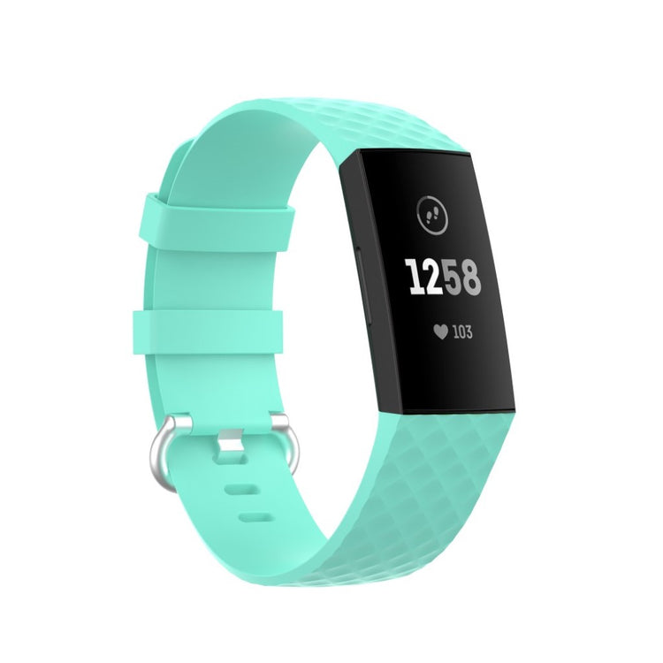 Alle tiders Fitbit Charge 3 / Fitbit Charge 4 Silikone Rem - Grøn#serie_15