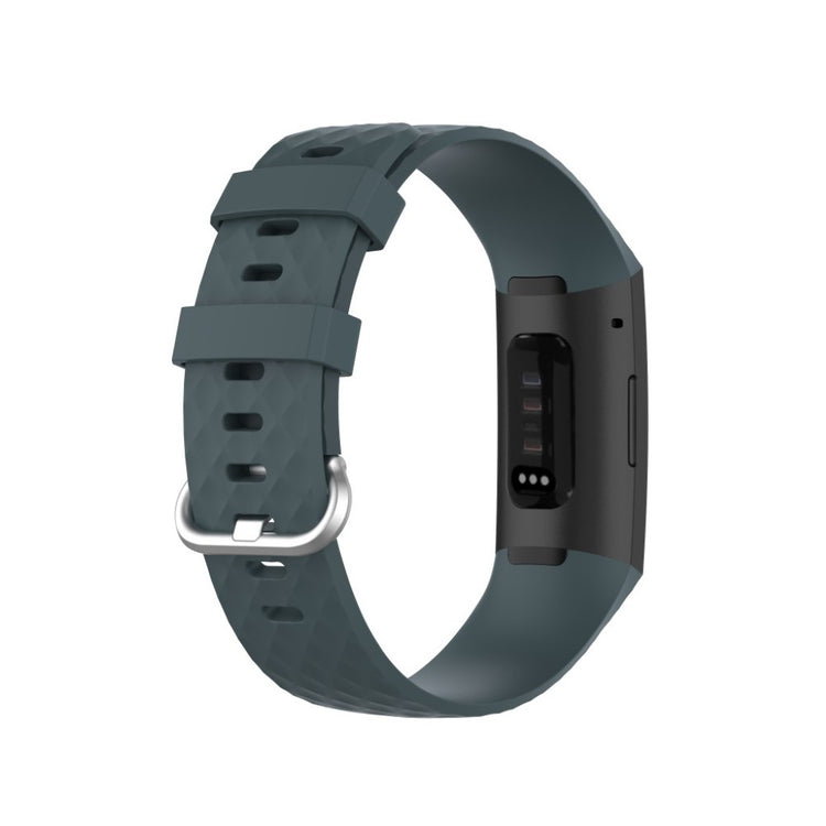 Alle tiders Fitbit Charge 3 / Fitbit Charge 4 Silikone Rem - Grøn#serie_16