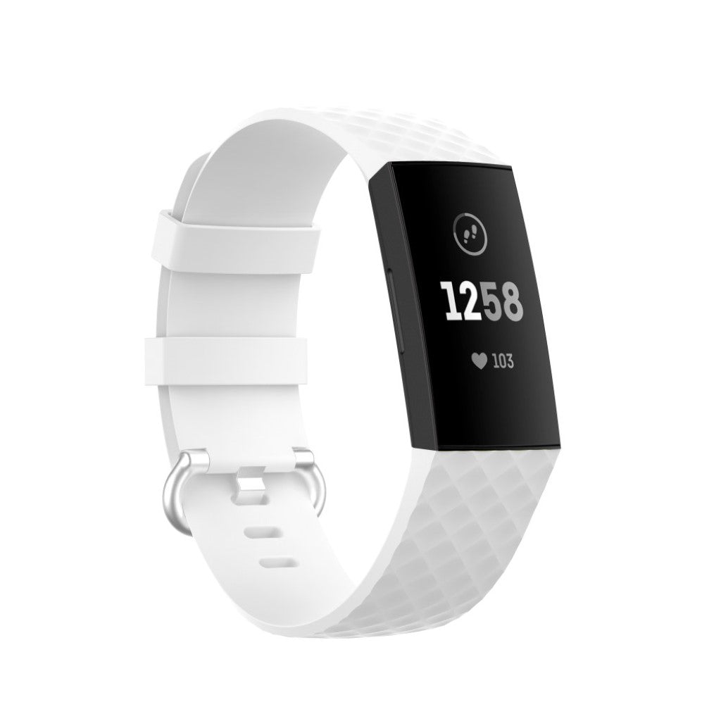 Alle tiders Fitbit Charge 3 / Fitbit Charge 4 Silikone Rem - Hvid#serie_2
