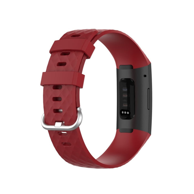 Alle tiders Fitbit Charge 3 / Fitbit Charge 4 Silikone Rem - Rød#serie_5