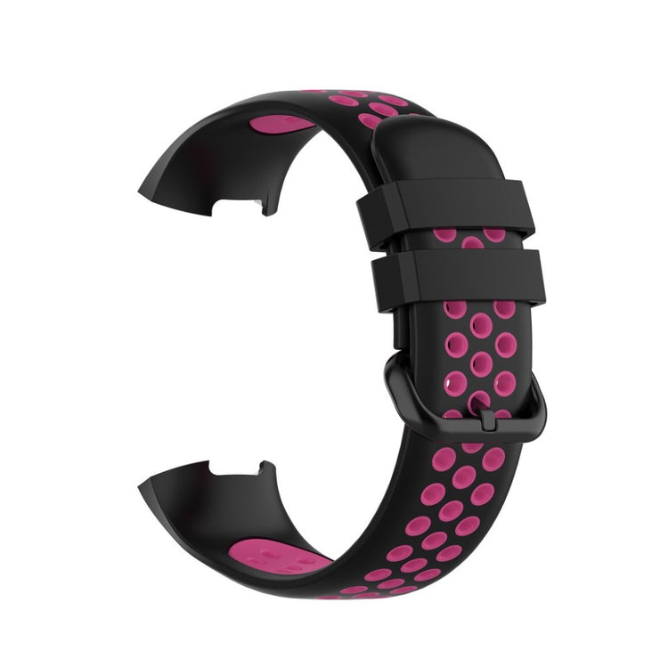 Vildt fed Fitbit Charge 3 / Fitbit Charge 4 Silikone Rem - Pink#serie_9