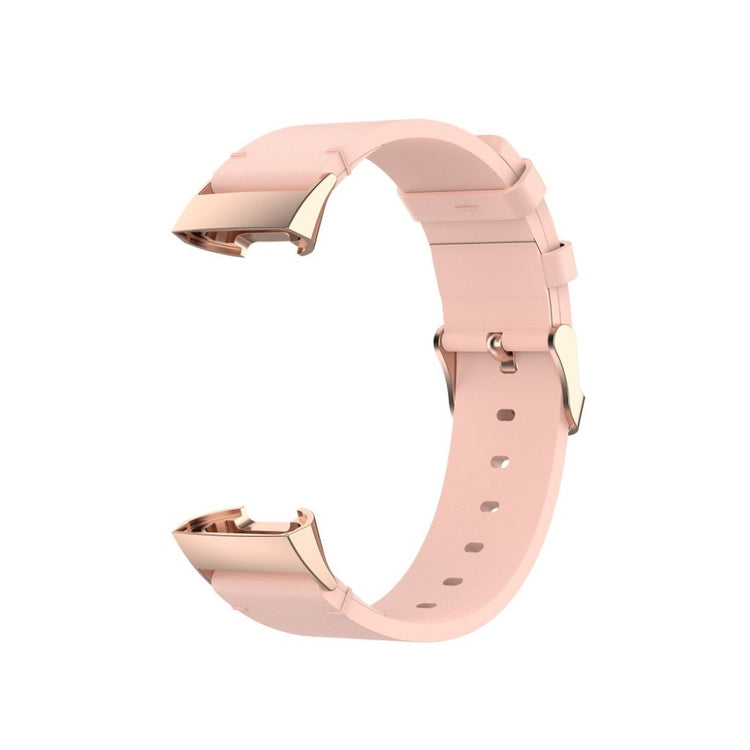 Mega kønt Fitbit Charge 4 / Fitbit Charge 3 Ægte læder Rem - Pink#serie_4