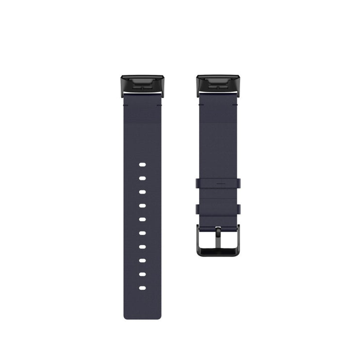 Mega kønt Fitbit Charge 4 / Fitbit Charge 3 Ægte læder Rem - Blå#serie_6