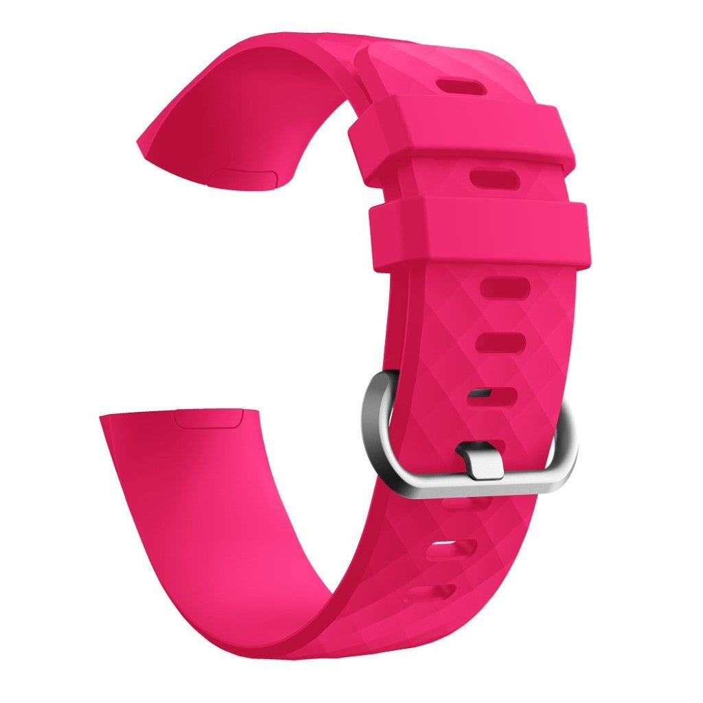 Stilren Fitbit Charge 4 / Fitbit Charge 3 Silikone Rem - Størrelse: S - Rød#serie_5