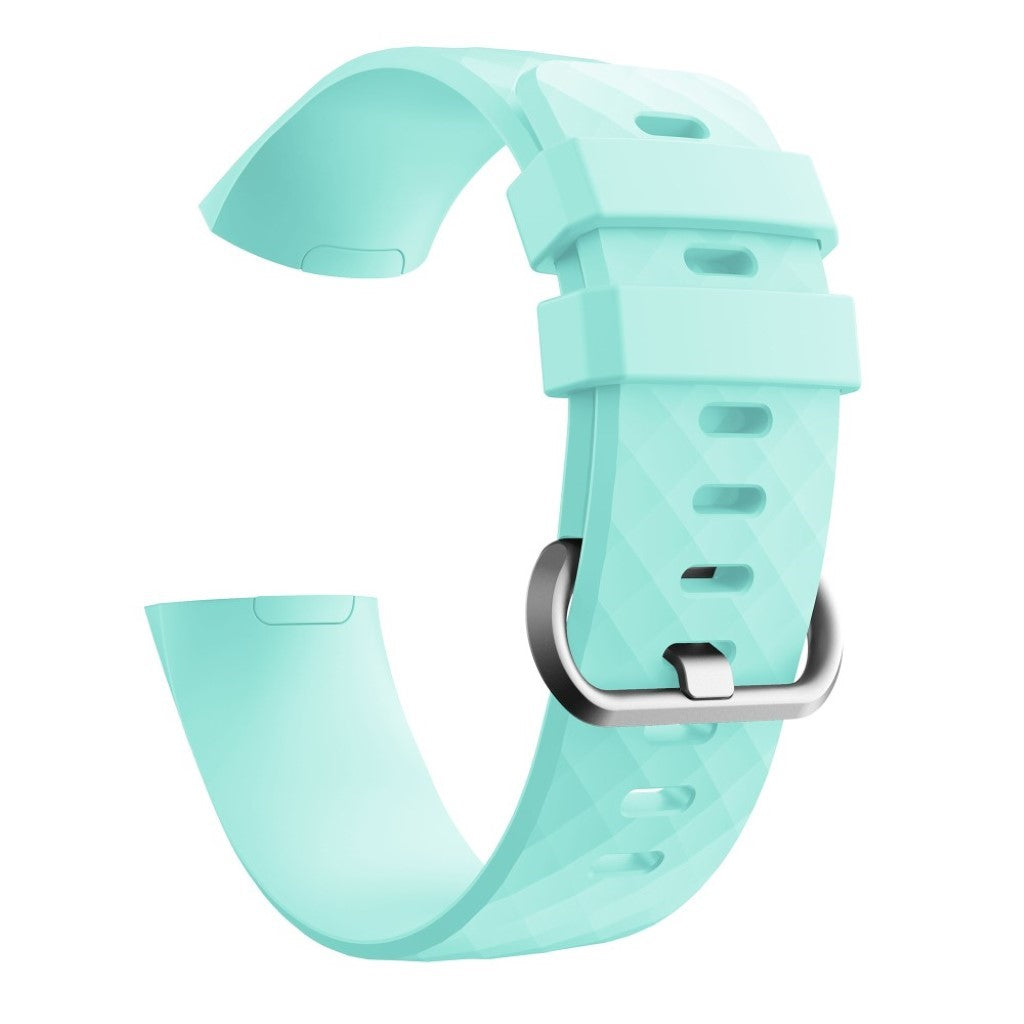 Stilren Fitbit Charge 4 / Fitbit Charge 3 Silikone Rem - Størrelse: S - Grøn#serie_7