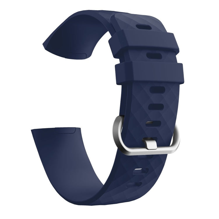 Stilren Fitbit Charge 4 / Fitbit Charge 3 Silikone Rem - Størrelse: S - Blå#serie_8