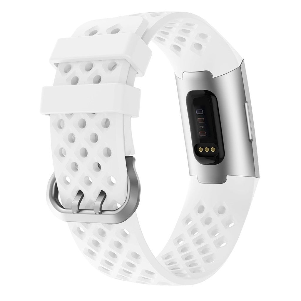 Meget sejt Fitbit Charge 4 / Fitbit Charge 3 Silikone Rem - Hvid#serie_2