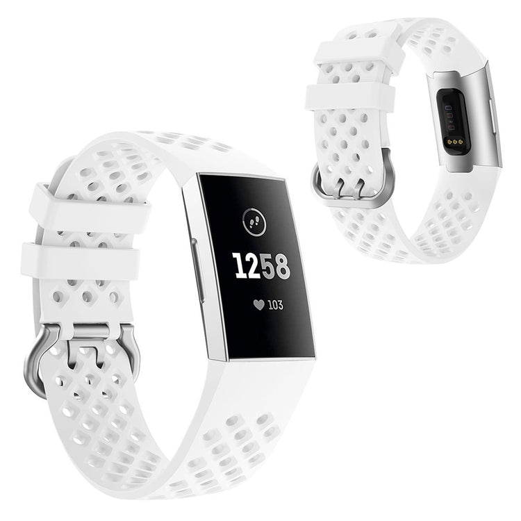 Meget sejt Fitbit Charge 4 / Fitbit Charge 3 Silikone Rem - Hvid#serie_2