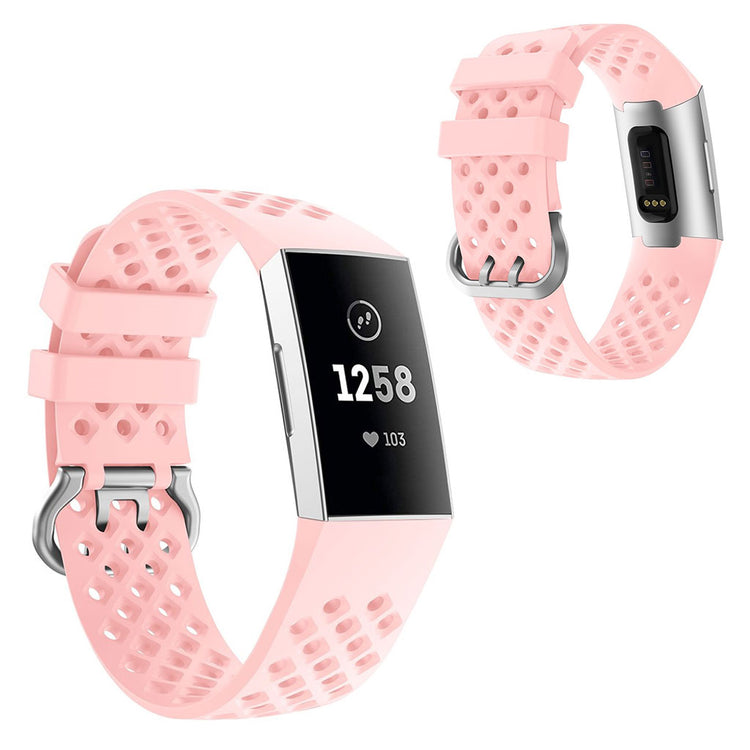 Meget sejt Fitbit Charge 4 / Fitbit Charge 3 Silikone Rem - Pink#serie_4