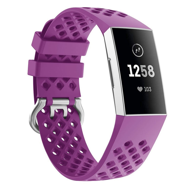 Meget sejt Fitbit Charge 4 / Fitbit Charge 3 Silikone Rem - Lilla#serie_6