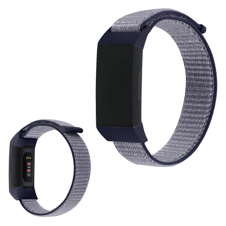 Yndigt Fitbit Charge 4 / Fitbit Charge 3 Stof Urrem - Blå#serie_6